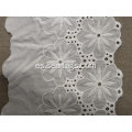 Ivory Raschel Cotton Lace para accesorios de prendas de vestir